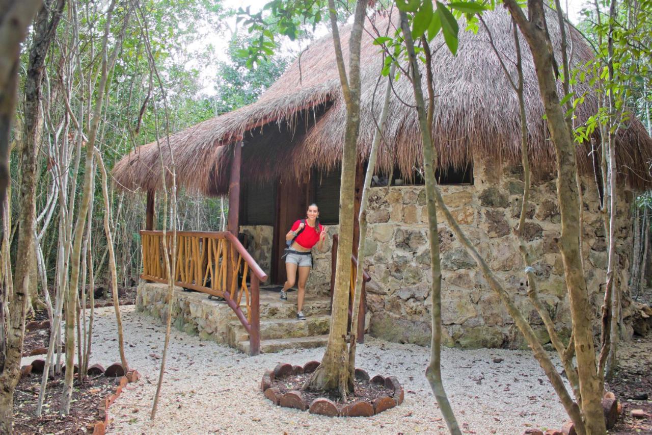 Aldea Maya-Ha Cabañas con cenotes Puerto Morelos Exterior foto